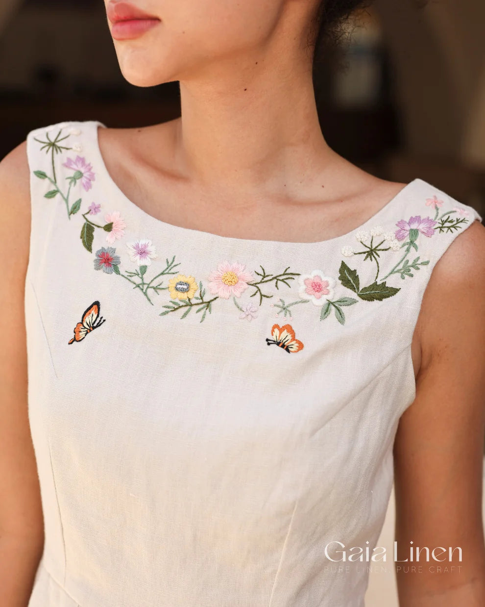 Hand Embroided Summer Dress